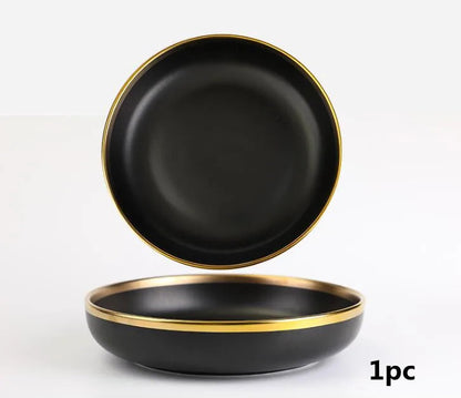 Porcelain Plates Lucerne Midnight Majesty