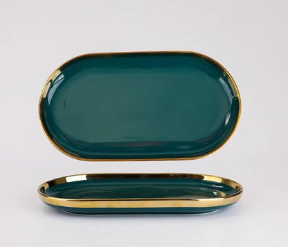 Porcelain Dinner Plate Tivoli Emerald Grace