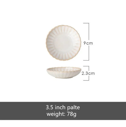 Plates Ceramic Petal Shape Florence Grace