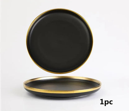 Porcelain Plates Lucerne Midnight Majesty
