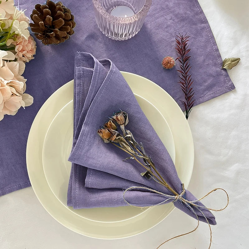 Aurora Linen Napkin Set – Timeless Elegance