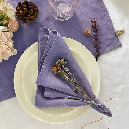 Aurora Linen Napkin Set – Timeless Elegance