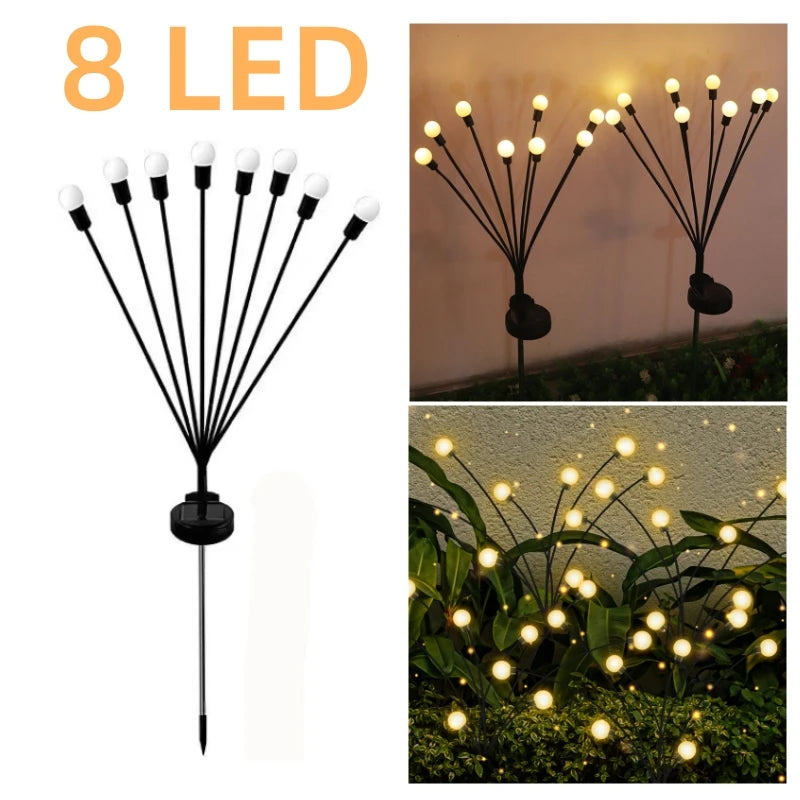 Garden Light Solar Powered Waterproof Firefly Radiance