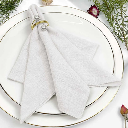 Amélie Linen Napkin Set – 6 Pieces, 30x30cm, Elegant Wedding & Daily Use
