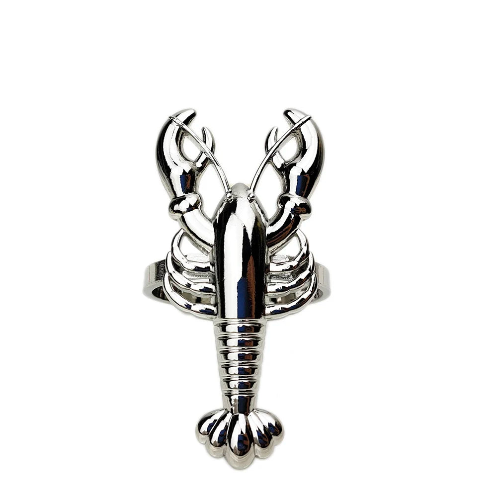 Nautica Ensemble – Silver Marine Life Napkin Rings - 6 pcs
