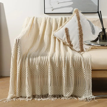 Blanket Magnolia Knitted Fluffy Throw