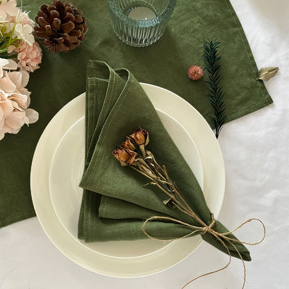Aurora Linen Napkin Set – Timeless Elegance