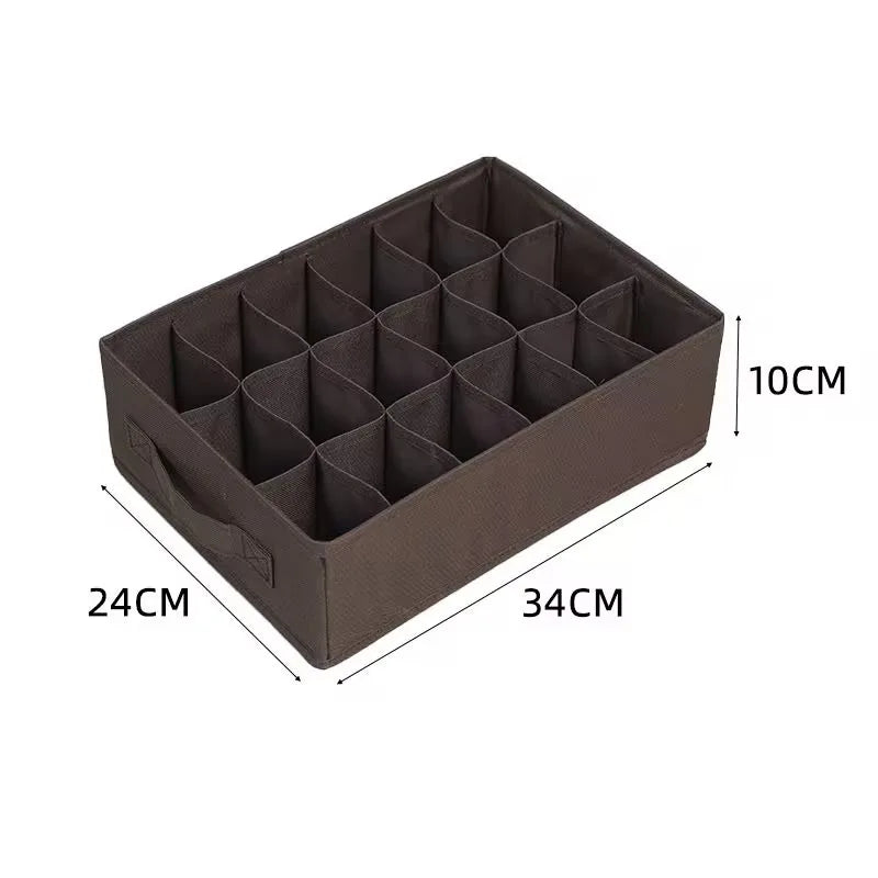 Bedroom Organizer Ivory Multi-Grid Storage Box