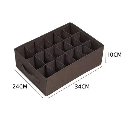 Bedroom Organizer Ivory Multi-Grid Storage Box