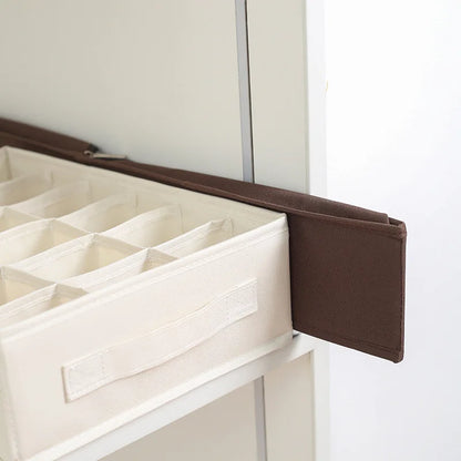 Bedroom Organizer Ivory Multi-Grid Storage Box