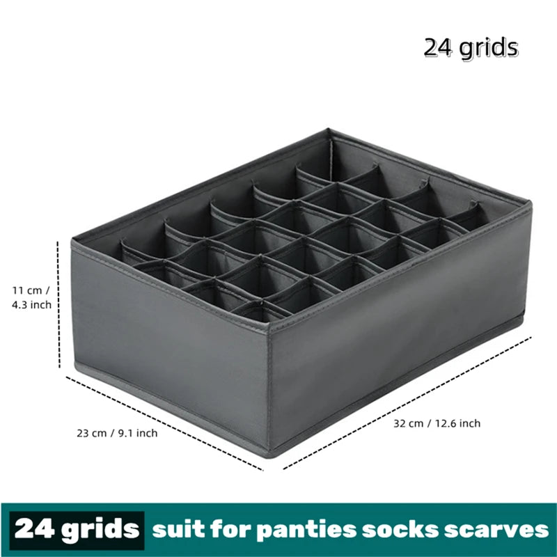 Bedroom Organizer Ivory Multi-Grid Storage Box