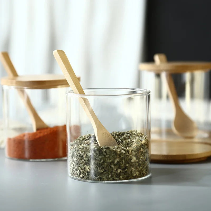Glass Spice Jars Set Valencia Heritage