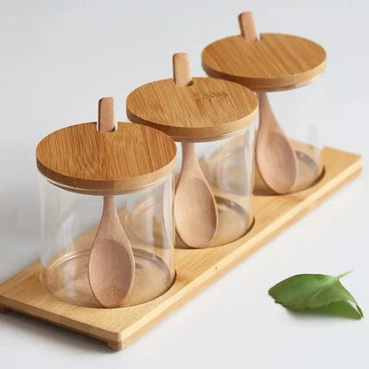 Glass Spice Jars Set Valencia Heritage