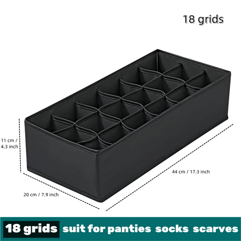 Bedroom Organizer Ivory Multi-Grid Storage Box