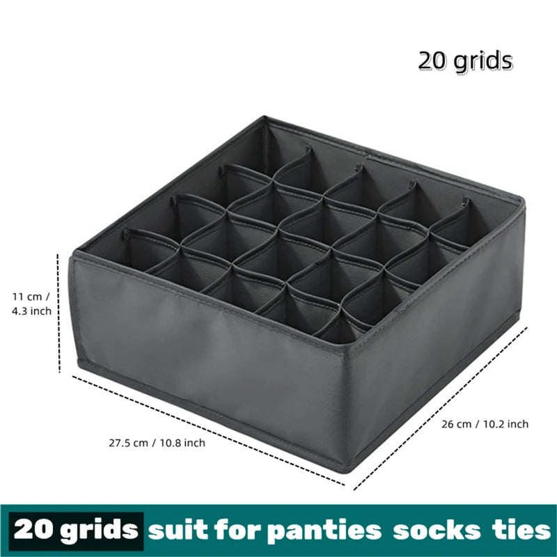 Bedroom Organizer Ivory Multi-Grid Storage Box