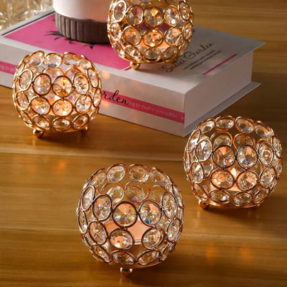 Candle Holder Florence Golden Glow Set