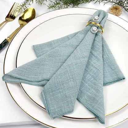 Amélie Linen Napkin Set – 6 Pieces, 30x30cm, Elegant Wedding & Daily Use