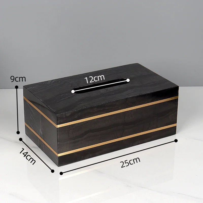Bathroom Accessories Marble Black Gold Noble Essence