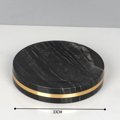 Bathroom Accessories Marble Black Gold Noble Essence