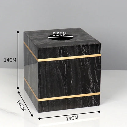 Bathroom Accessories Marble Black Gold Noble Essence