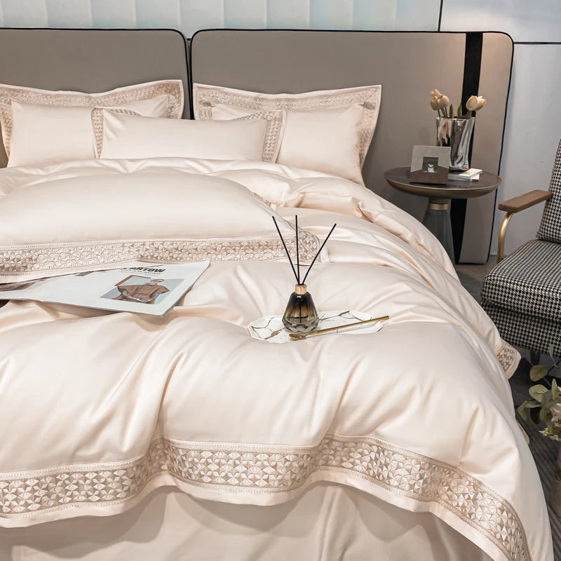 Bedding Set Prestige Egyptian Cotton Embroidery 1200TC