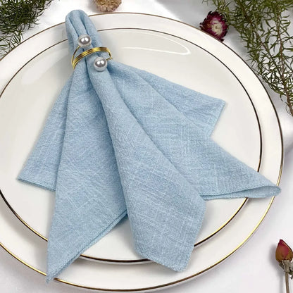Amélie Linen Napkin Set – 6 Pieces, 30x30cm, Elegant Wedding & Daily Use
