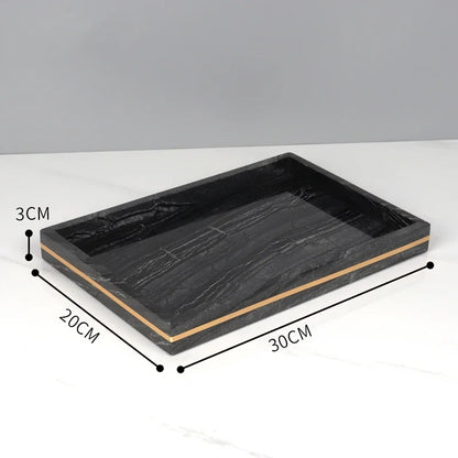 Bathroom Accessories Marble Black Gold Noble Essence