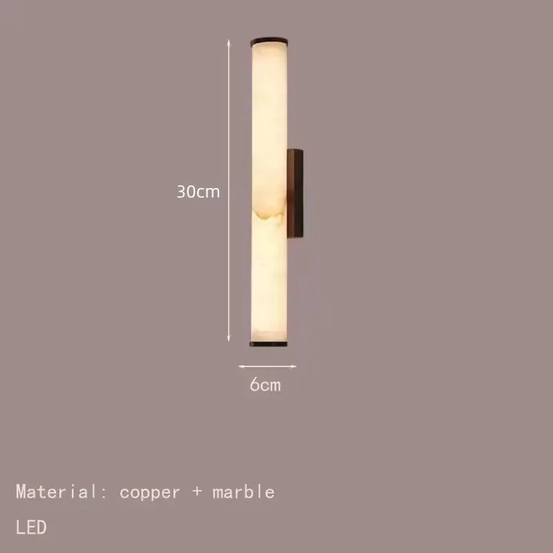 Wall Lamp Marble Black Gold Luxe Radiance