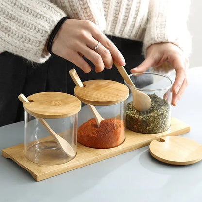 Glass Spice Jars Set Valencia Heritage