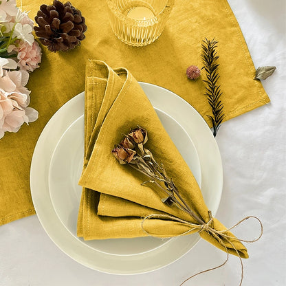 Aurora Linen Napkin Set – Timeless Elegance