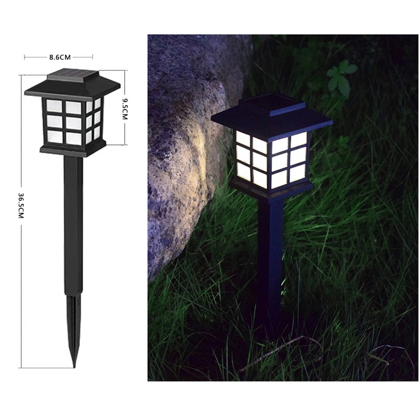 Path Light Outdoor Solar Waterproof Garden Glow