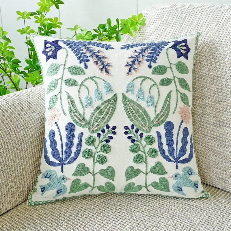 Pillow Cover Bloom Nordic Floral Living Elegance