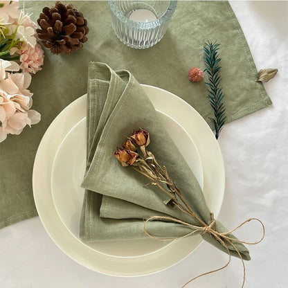 Aurora Linen Napkin Set – Timeless Elegance