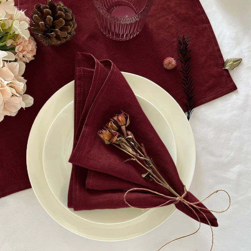 Aurora Linen Napkin Set – Timeless Elegance