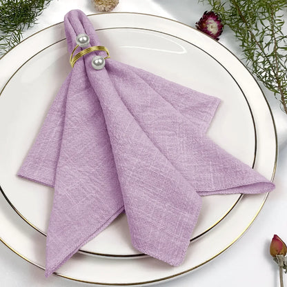 Amélie Linen Napkin Set – 6 Pieces, 30x30cm, Elegant Wedding & Daily Use