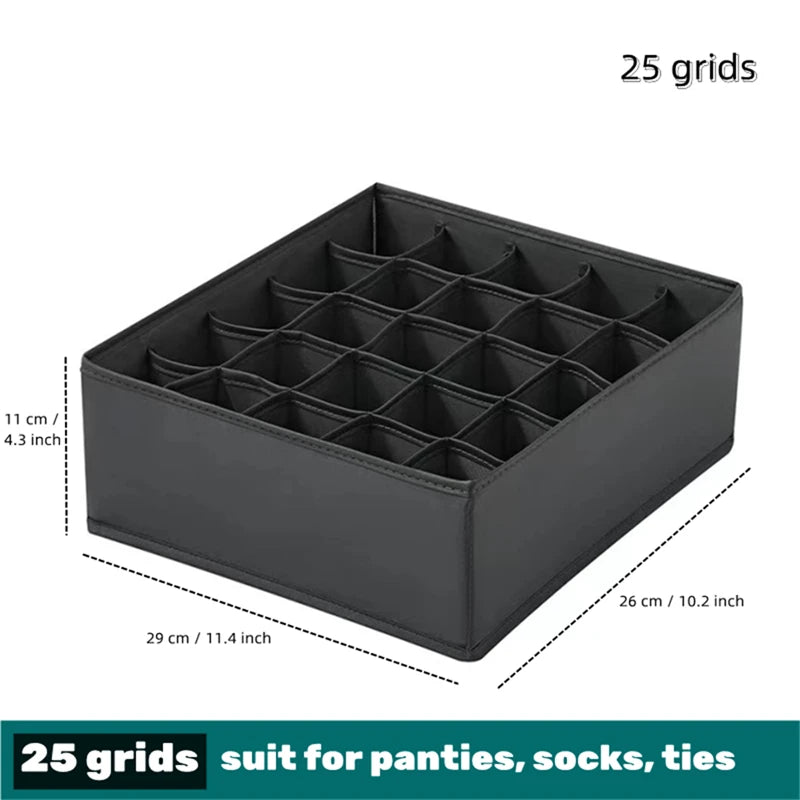 Bedroom Organizer Ivory Multi-Grid Storage Box