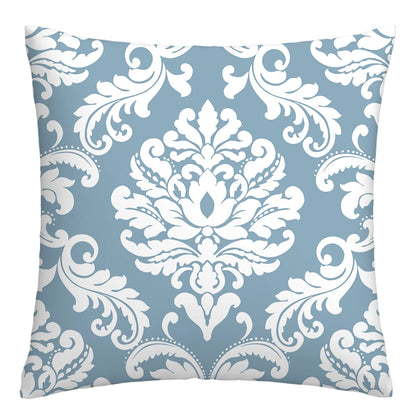 Pillow Cover Blue Linen Elegance