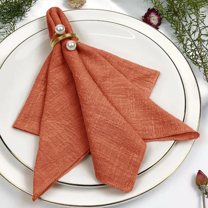 Amélie Linen Napkin Set – 6 Pieces, 30x30cm, Elegant Wedding & Daily Use